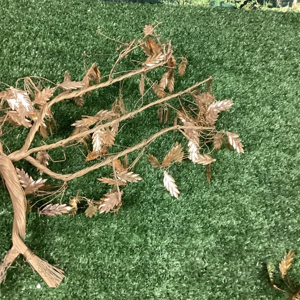 2 Vintage Gold Leaf Tree Wall Decor